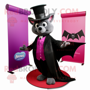 Magenta Bat mascotte...