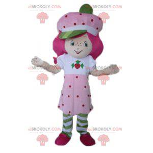 Mascot Charlotte aux Fraises beroemd roze meisje -