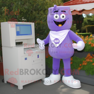 Lavendel Computer maskot...