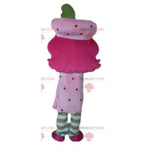 Mascot Charlotte aux Fraises famous pink girl - Redbrokoly.com