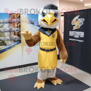 Gold Hawk mascotte kostuum...