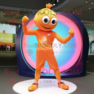 Orange Acrobat maskot...