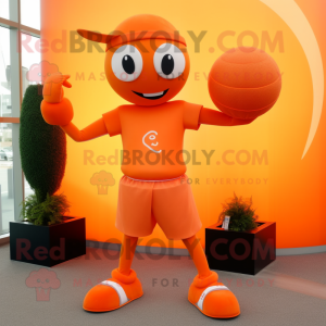 Orange Acrobat maskot...