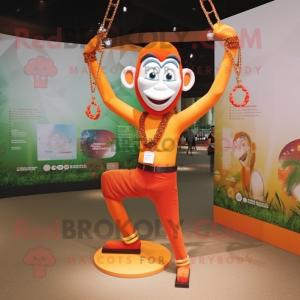 Orange Acrobat maskot...