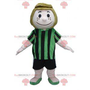 Personaje mascota Peppermint Patty de los cómics de Snoopy -