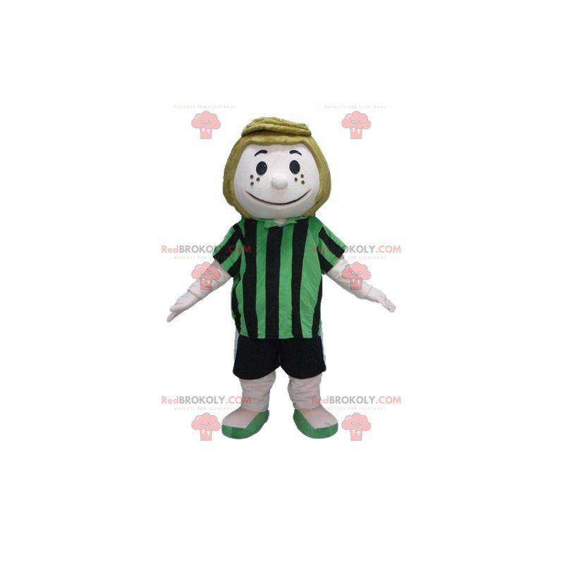 Personaje mascota Peppermint Patty de los cómics de Snoopy -