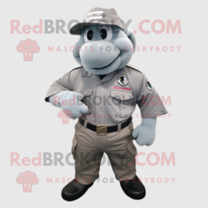 Sølv Marine Recon maskot...