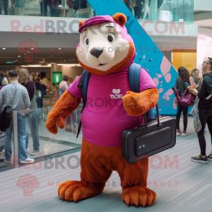 Magenta Marmot mascotte...