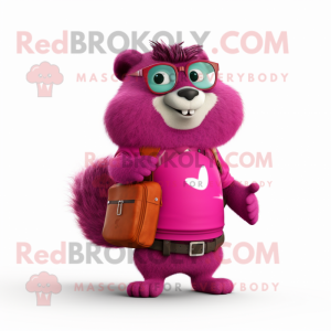 Magenta Marmot mascotte...