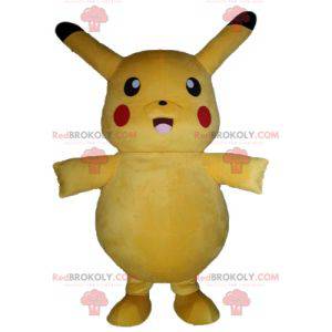 Mascote Pikachu famoso desenho animado Pokemeon amarelo -