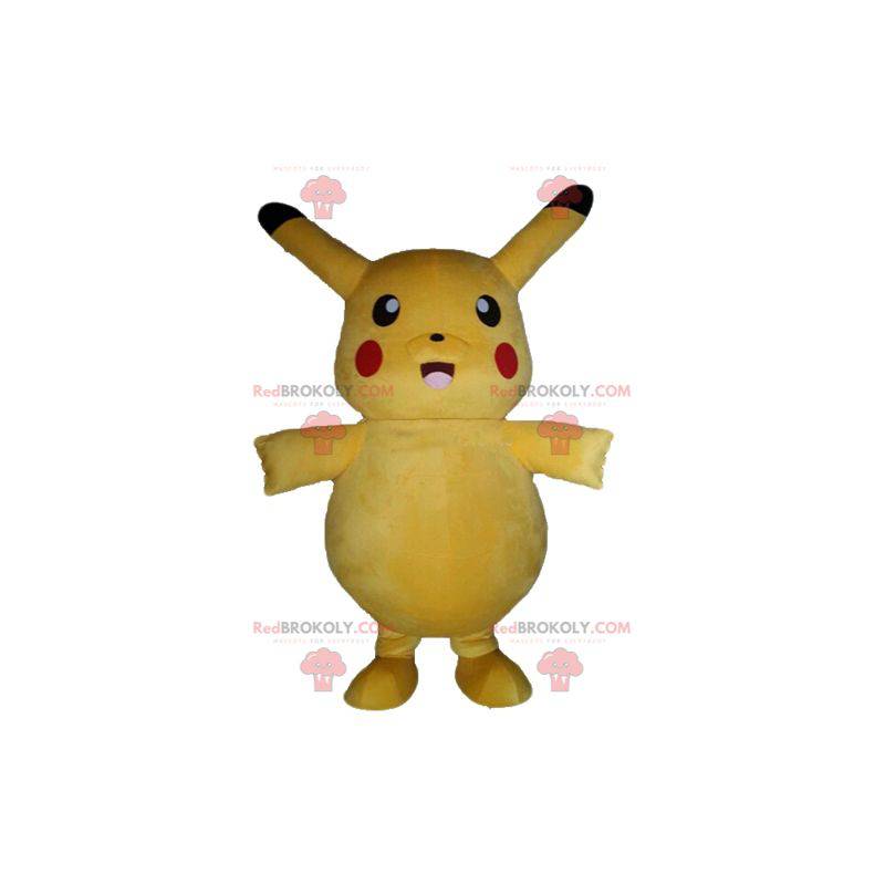 Mascote Pikachu famoso desenho animado Pokemeon amarelo -