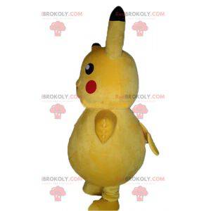 Mascote Pikachu famoso desenho animado Pokemeon amarelo -