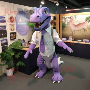 Lavendel Iguanodon mascotte...