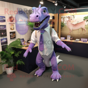 Lavendel Iguanodon maskot...