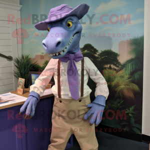 Lavendel Iguanodon maskot...