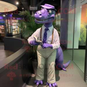 Lavendel Iguanodon mascotte...