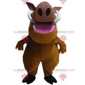 Pumba mascot famous warthog from the cartoon The Lion King -