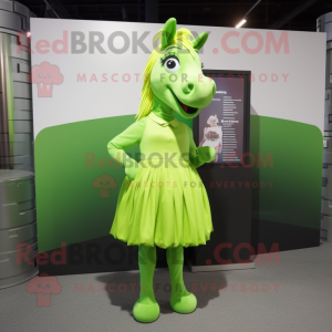 Lime Green Mare maskot...