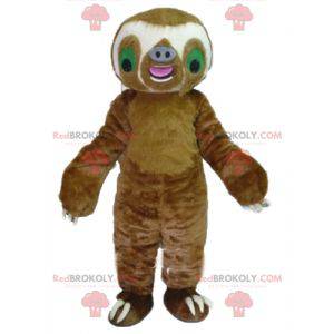 Mascot giant brown and white sloth - Redbrokoly.com
