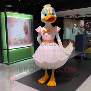 Peach Geese maskot kostume...