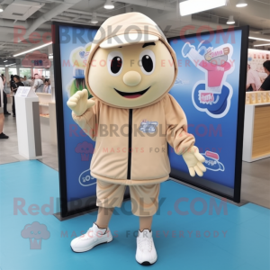 Beige Ice Cream mascotte...