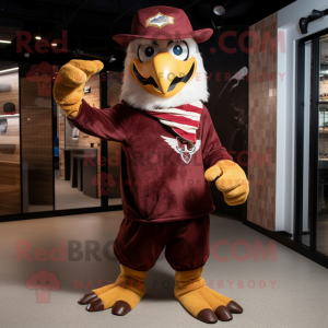 Maroon Eagle mascotte...