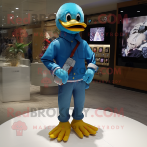 Blue Duck maskot kostyme...