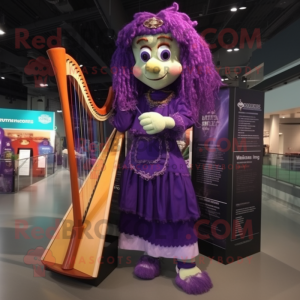Lilla Celtic Harp maskot...