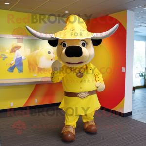 Yellow Bull mascotte...