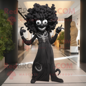 Schwarze Medusa Maskottchen...