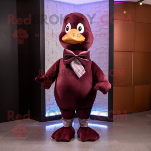 Maroon Dove maskot drakt...