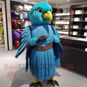 Cyan Parrot mascotte...