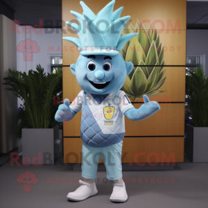 Sky Blue Pineapple mascotte...