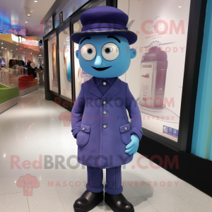 nan Television mascot costume character dressed with a Suit Pants and Hat pins