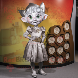 Silver Elf mascotte kostuum...