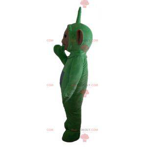 Mascote Dipsy, o famoso desenho animado verde Teletubbies -
