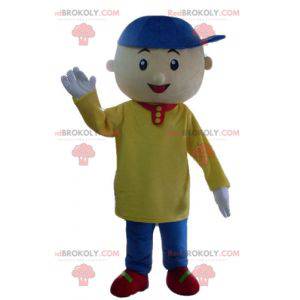 Little boy mascot with a colorful outfit - Redbrokoly.com