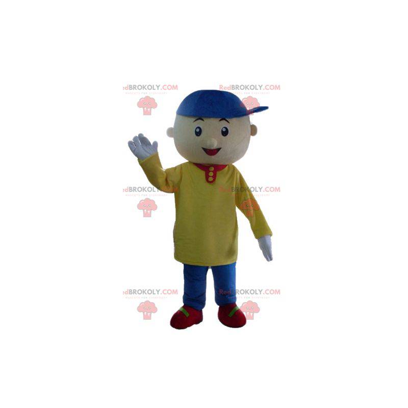 Menino mascote com uma roupa colorida - Redbrokoly.com