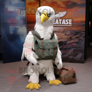 White Haast S Eagle maskot...