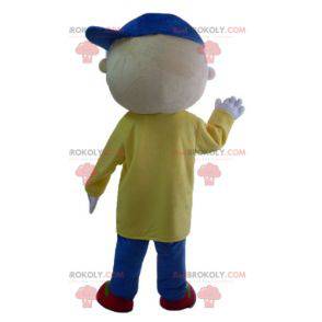 Little boy mascot with a colorful outfit - Redbrokoly.com