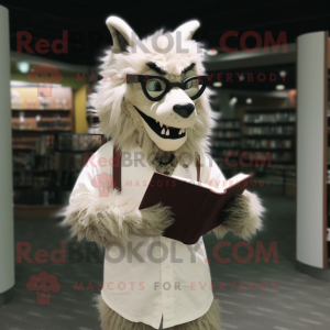 Cream Werewolf maskot drakt...