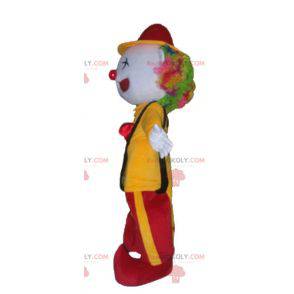 Clown maskot i rødt og gult antrekk - Redbrokoly.com