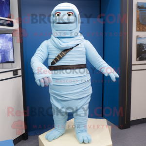 Sky Blue Mummy mascotte...