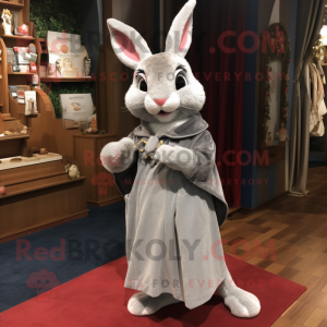 Silver Wild Rabbit mascotte...