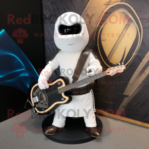 White Celtic Harp mascotte...