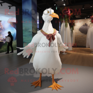 White Gull mascotte kostuum...