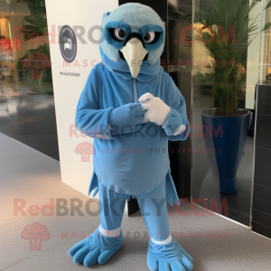 Sky Blue Vulture mascotte...