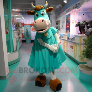 Turquoise Guernsey Cow...