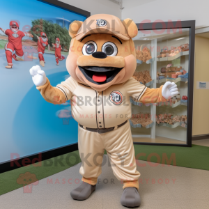 Tan Baseball Glove mascotte...