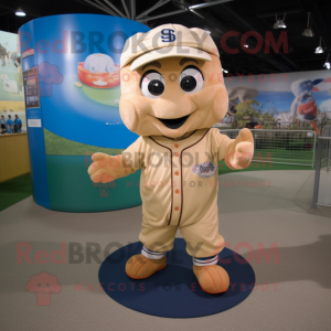 Tan Baseball Glove mascotte...